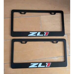 ZL1 Steel License Plate Frame 2PCS LICENSE FRAME COVER Front &Rear FAST SHIPPING